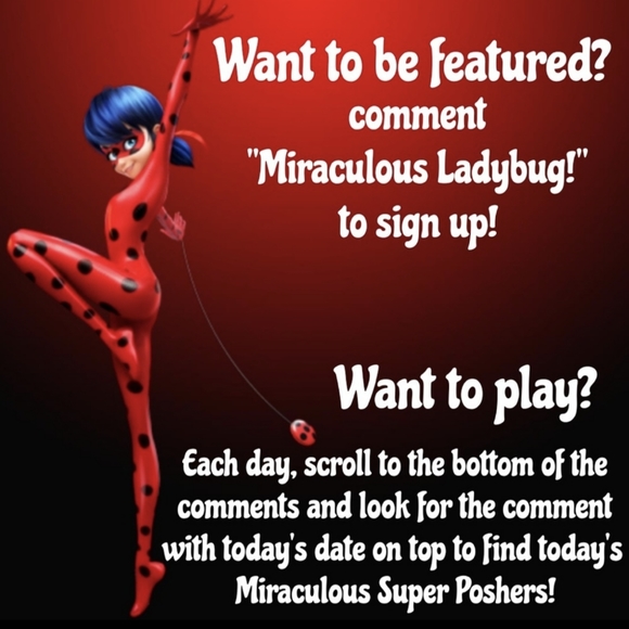 Yay!🎉 I'm a FEATURED Miraculous Super Posher 🍀 Woohoo 🙌 - Picture 2 of 2